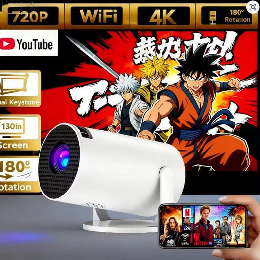 HY200 Mini Projector – 1080P Support, USB/HDMI, Android iOS PC - BLVCK